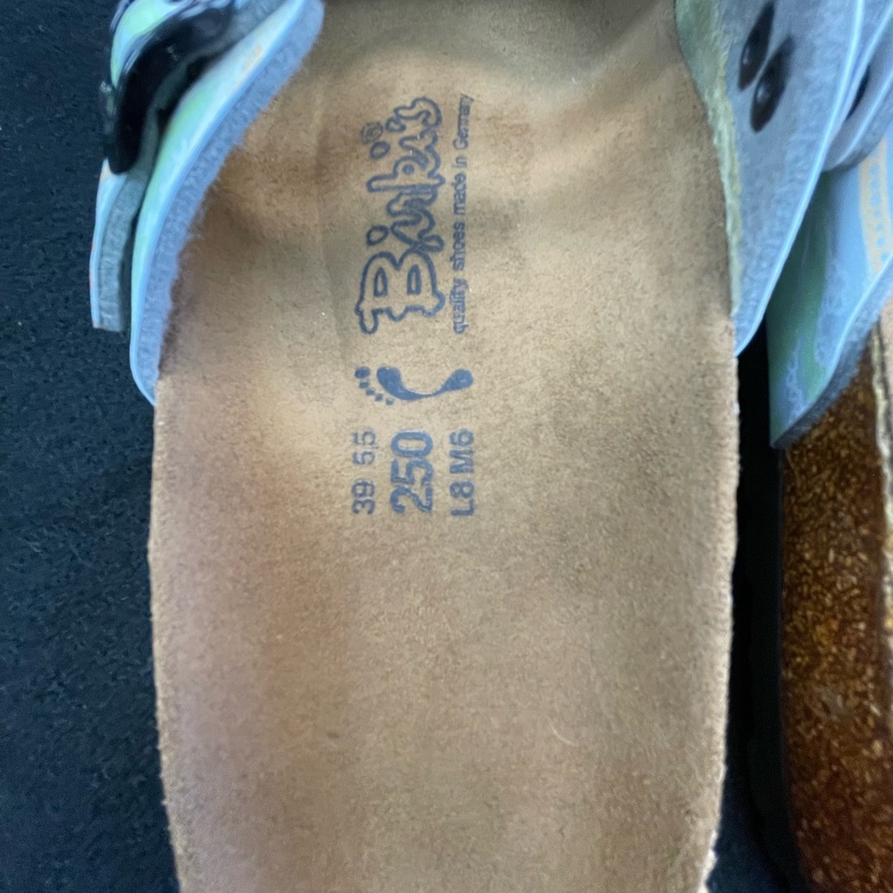 Birkenstock light blue - colorful Paisley Mules   ( 0098 ) - Picture 7 of 11